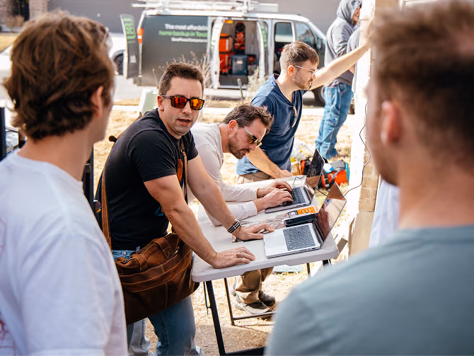 The Base team on site