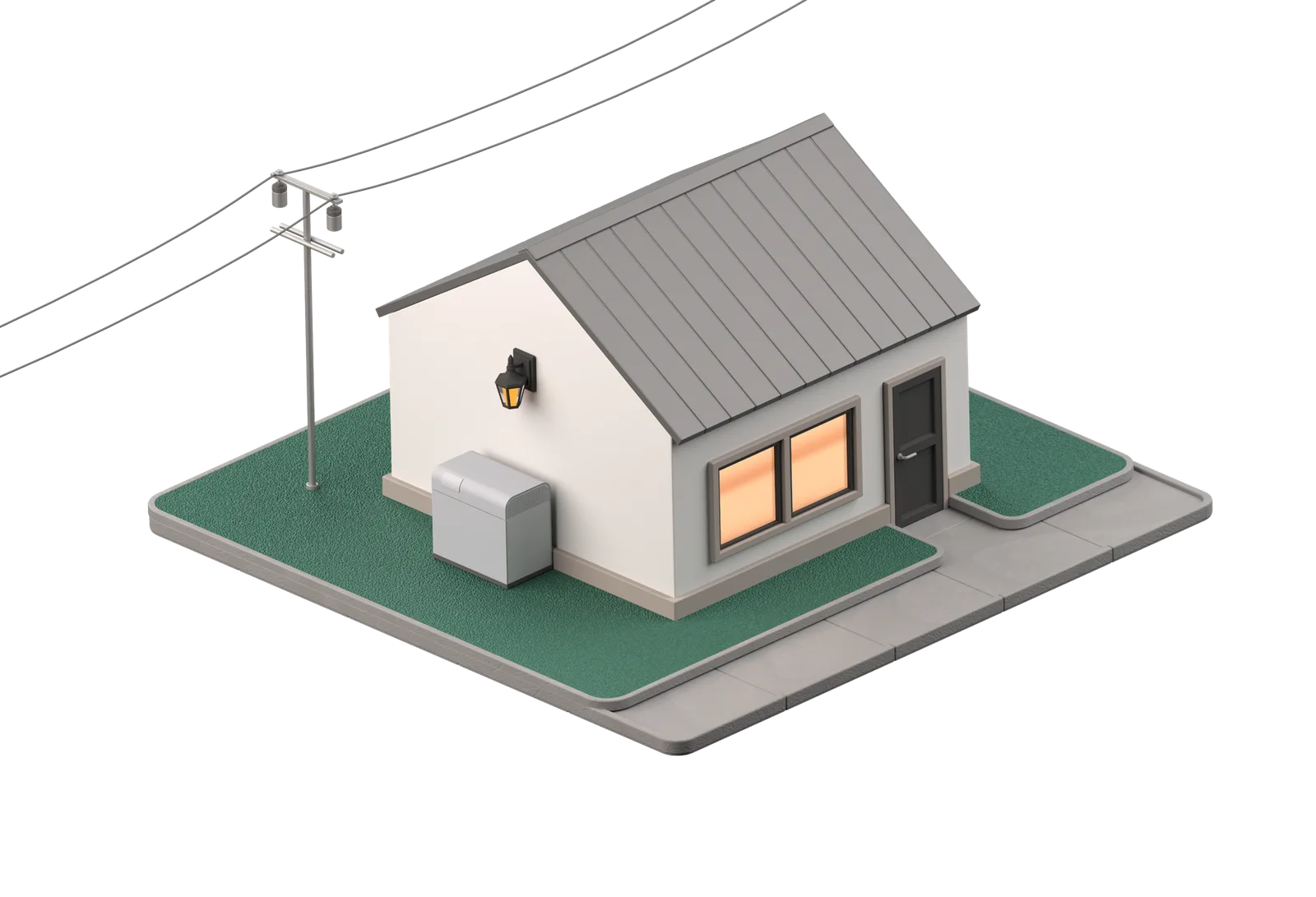 A Farmers member's home, still powered by the co-op